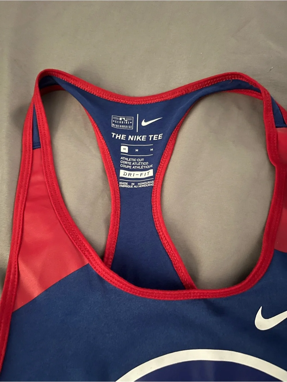 Nike Blue & Red Chicago Cubs Racerback Tank w/cap